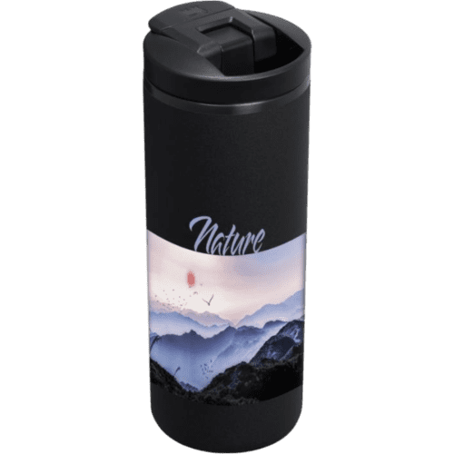 Customised Stanley 350ml Fliptop Recycled Stainless Steel Tumbler in Black from Total Merchandise
