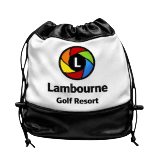Luxury Synthetic Leather Accessories Bag in White/Black