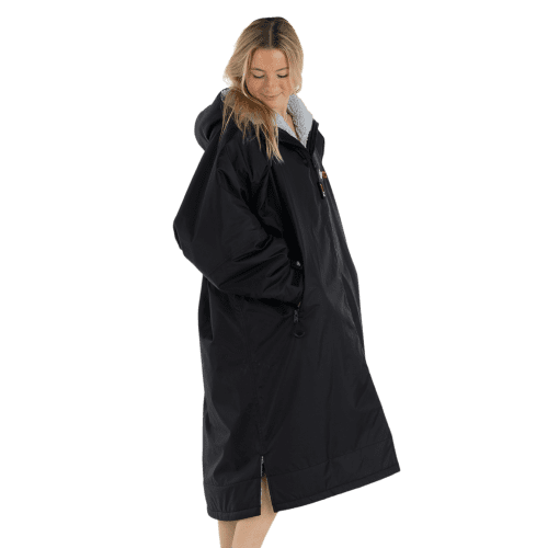 Personalised Dryrobe® Advance Changing Robe in Grey/Black from Total Merchandise