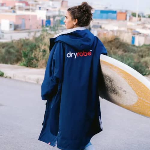 Personalised Dryrobe® Advance Changing Robe in Grey/Navy from Total Merchandise