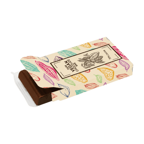 Logo printed 6 Baton Bar Dark Chocolate by Total Merchandise