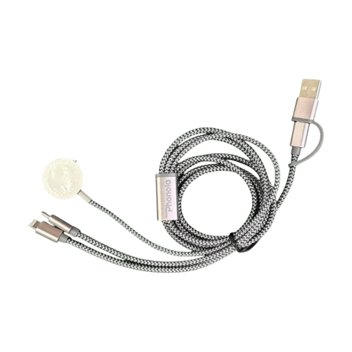 Promotional Woven Multi Charging Cable by Total Merchandise