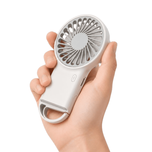 Custom Branded Mini Clip Fan in White branded with your company logo from Total Merchandise