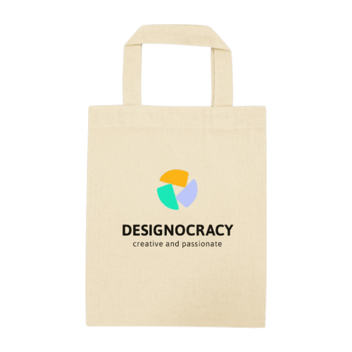 Custom printed mini cotton tote bag from Total Merchandise