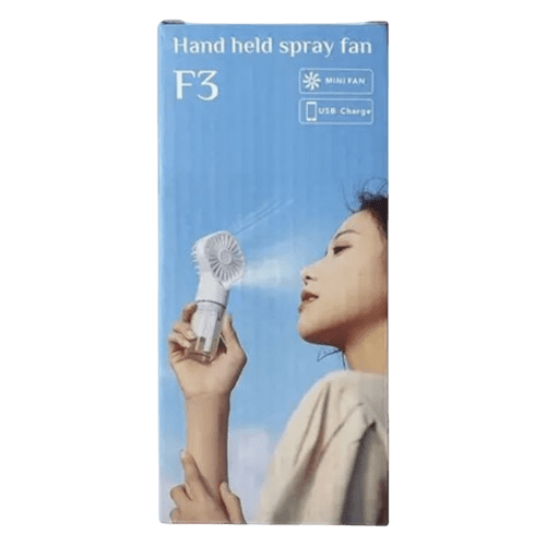 Carton the Rechargeable Handheld Misting Fan is supplied in by Total Merchandise