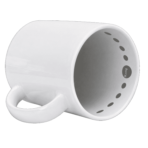 Branded Cambridge Mugs with Inner Rim Print in White branded with your logo from Total Merchandise