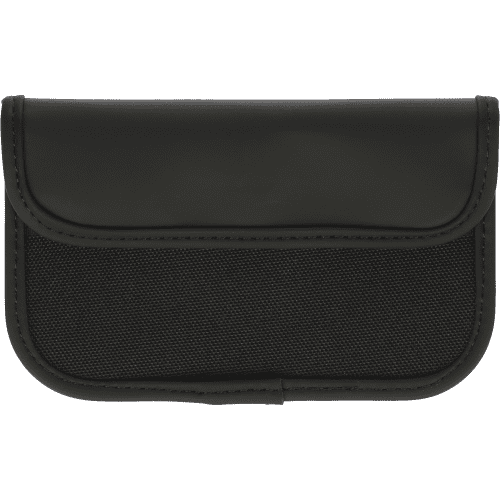 Custom Branded RFID Recycled Key & Card Pouch in Black branded with your logo from Total Merchandise