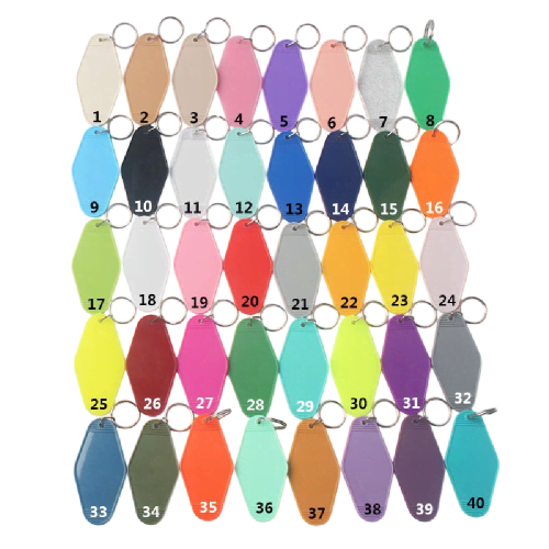 Colour choice of the Hotel Keyring by Total Merchandise