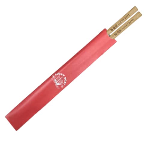 Branded laser engraved Bamboo Chopsticks in Printed Sleeve by Total Merchandise