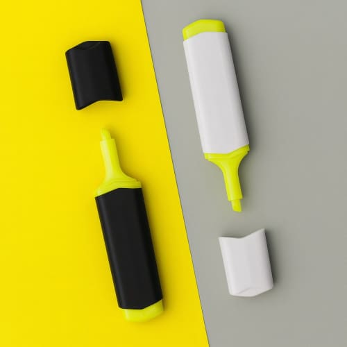 Customised Plastic Highlighter printed with your logo from Total Merchandise