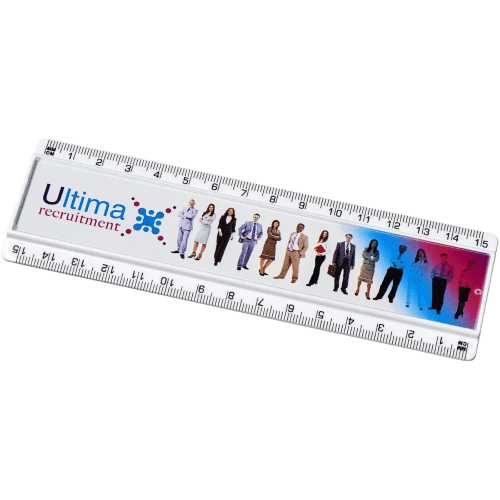 15cm Insert Ruler with a full colour printed design from Total Merchandise