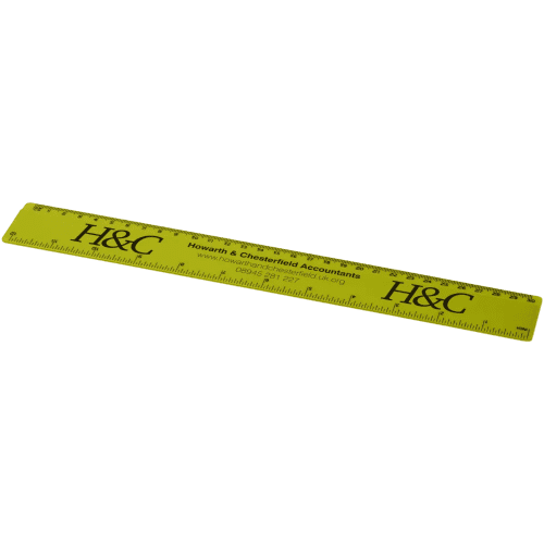 Logo printed rulers for promotional giveaways from Total Merchandise