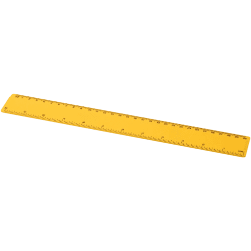 Yellow branded rulers printed with your business logo in full colour from Total Merchandise