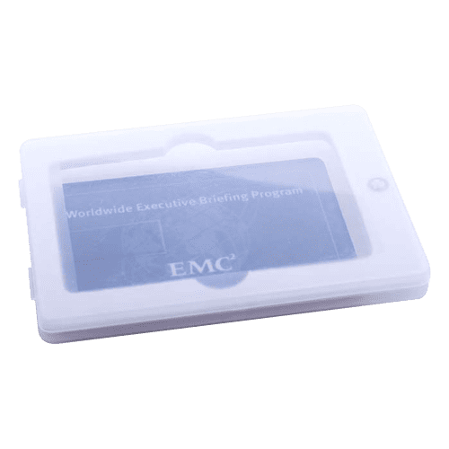 This logo-printed USB Credit Card Gift Box offers a smart way to present memory sticks & flashdrives to customers.