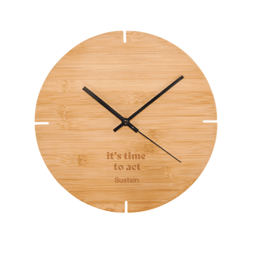 Bamboo Wall Clock
