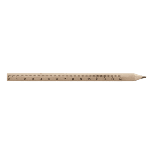 Wooden 14cm Ruler Pencil