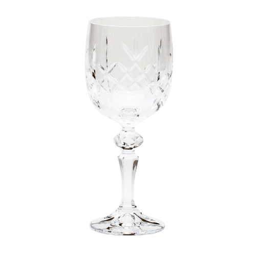 Flamenco Lead Crystal Panel Goblet for Corporate Events