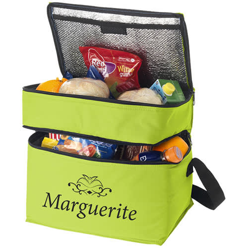 2 Section Cooler Bag in Lime