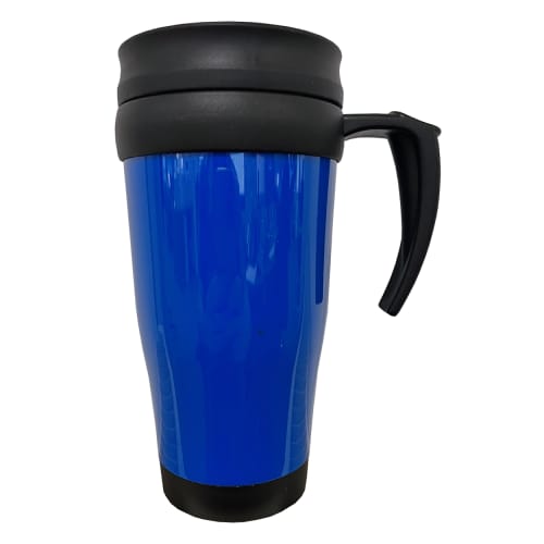 UK Branded Insulated Travel Mug in Solid Blue from Total Merchandise