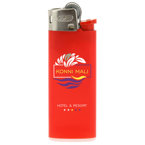 Branded BiC Mini Lighters in Red from Total Merchandise