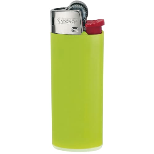 Custom Printed BiC Mini Lighters in Apple Green/Red from Total Merchandise