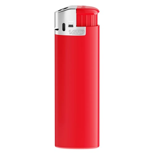 Custom Branded Electronic BiC Lighter in Blue with Printed Logo from Total Merchandise