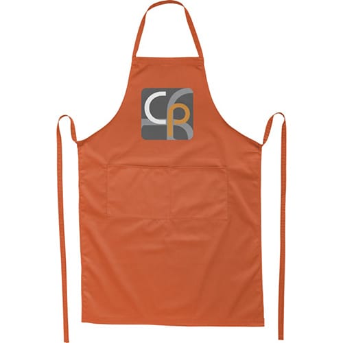 Branded Full Length Apron in Orange  from Total Merchandise