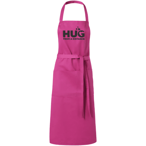 Branded Full Length Apron in Magenta from Total Merchandise