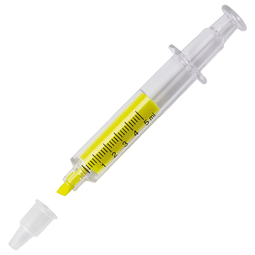 Promotional Syringe Highlighter for offices