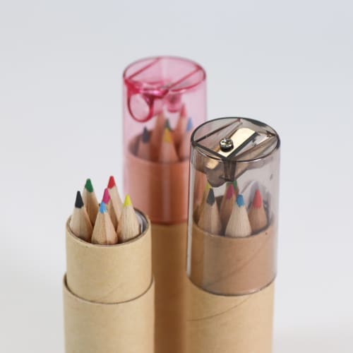 6 Colour Pencils with Sharpener