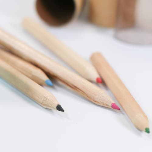 6 Colour Pencils with Sharpener