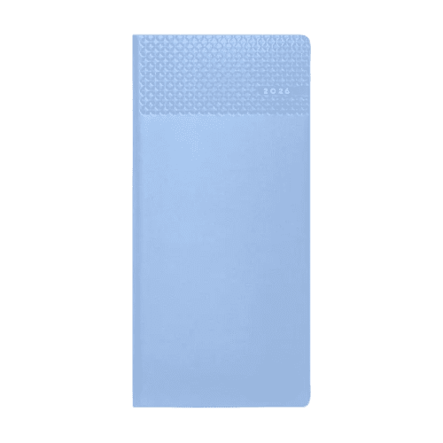 Custom branded Matra Pocket Weekly Diary in Sky Blue is customised by Total Merchandise.