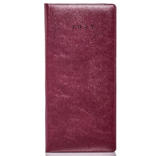 Colombia Pocket Weekly Diary in Burgundy