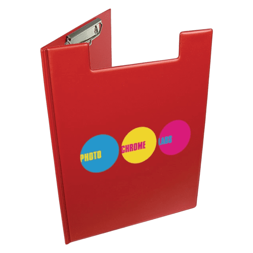 Red A4 Clipboard Folder personalised by Total Merchandise