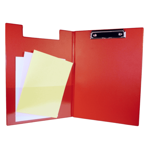 Inside view of the customised A4 Clipboard Folder by Total Merchandise