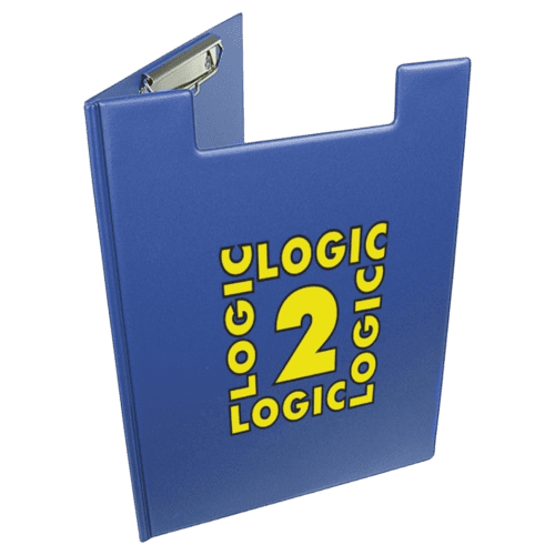 Blue A4 Clipboard Folder printed by Total Merchandise