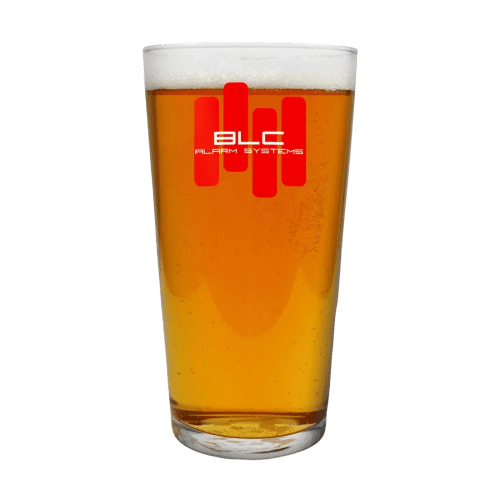 Promotional beer glasses printed with your logo from Total Merchandise