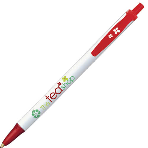 Promotional BiC Ecolution Clic Stic Pen with Full Colour Wrap Print by Total Merchandise