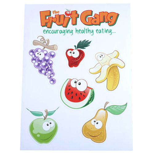 Sticker sheets in White