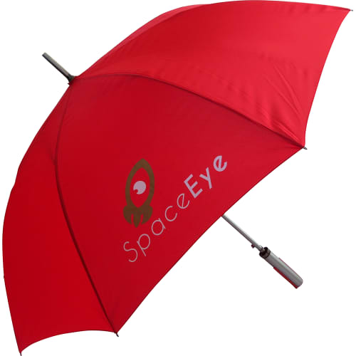 Promotional printed Executive Golf Umbrella in red from Total Merchandise