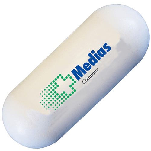 Custom Printed Stress Ball Pills for Company Advertising