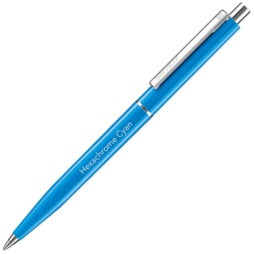 Custom Printed Senator Point Ballpen in Cyan from Total Merchandise