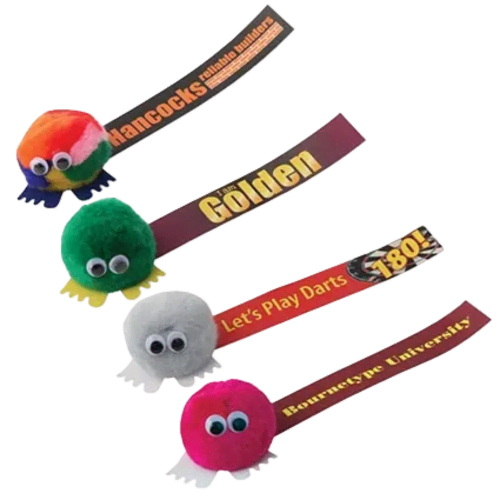 Full colour branded logobugs for workplaces