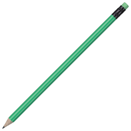 Custom Printed Fluorescent Pencils in Green from Total Merchandise