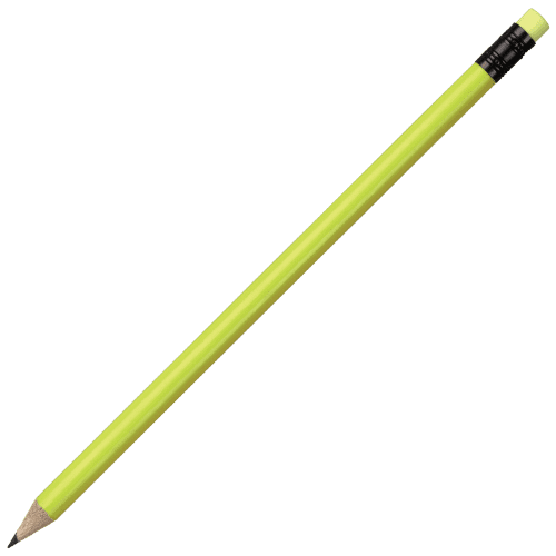 Promotional Fluorescent Pencils in Yellow from Total Merchandise