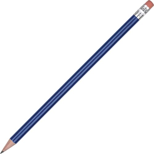 Logo Printed Standard Pencil in Natural with Eraser from Total Merchandise