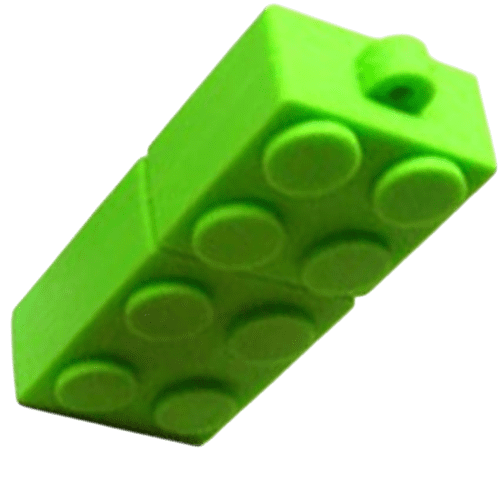 USB Brick Flashdrive in Green