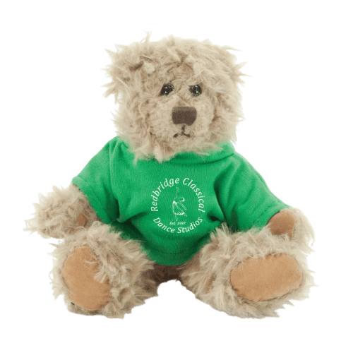 20cm Windsor Teddy Bear with T-Shirt in Brown/Green