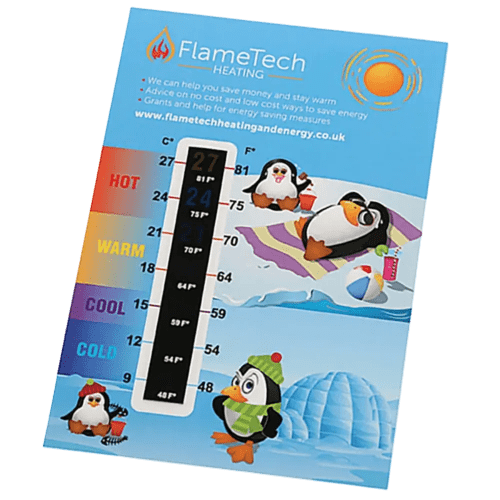 Large Temperature Gauge Cards