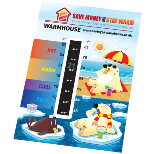 Large Temperature Gauge Cards